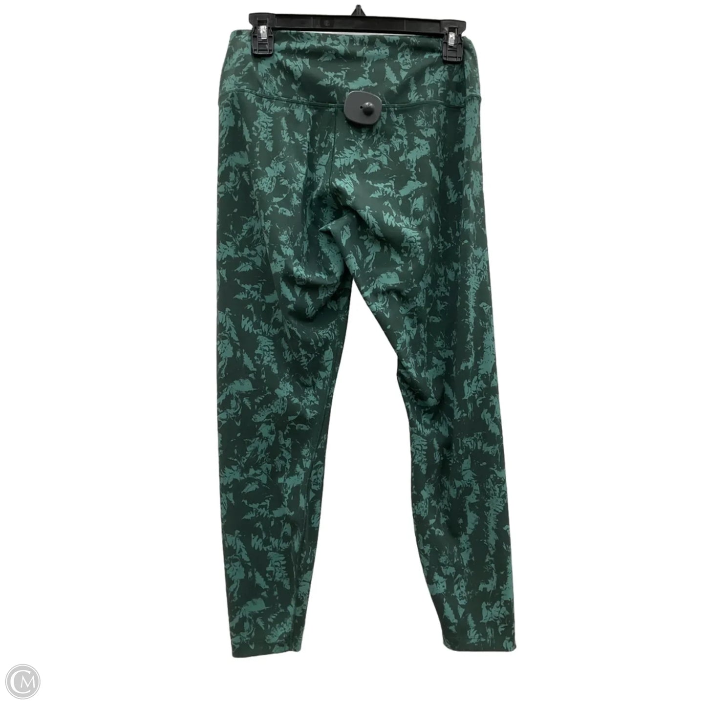 Athletic Leggings By Nike Apparel In Green, Size: L