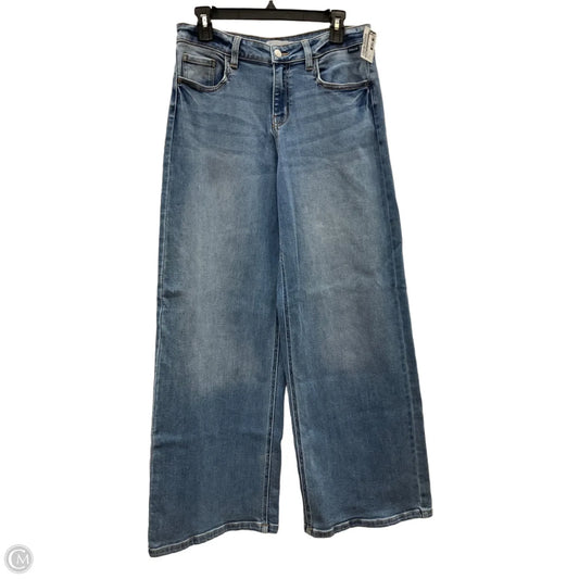 Jeans Wide Leg By Cello In Blue Denim, Size: 8