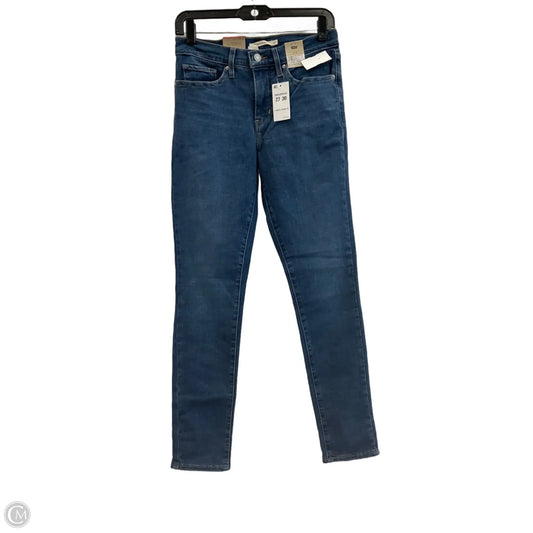 Jeans Skinny By Levis In Blue Denim, Size: 4