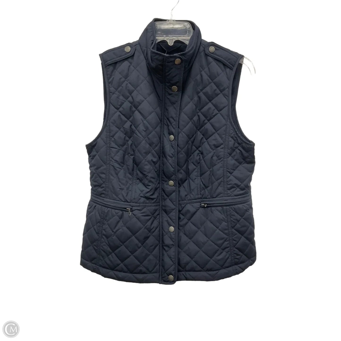 Vest Puffer & Quilted By Talbots In Navy, Size: Mp