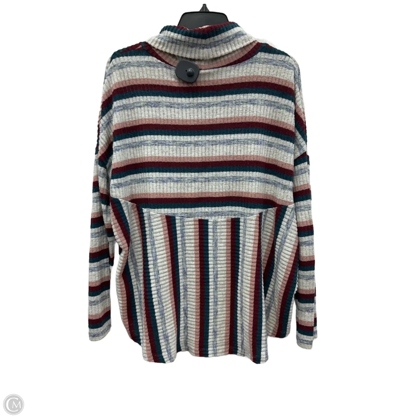 Top Long Sleeve By Saturday/sunday In Blue & Pink, Size: M