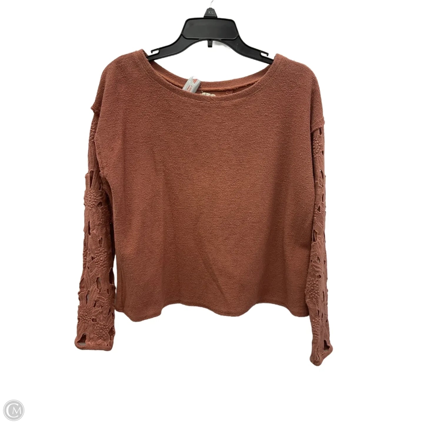 Top Long Sleeve By Gimmicks In Orange, Size: M