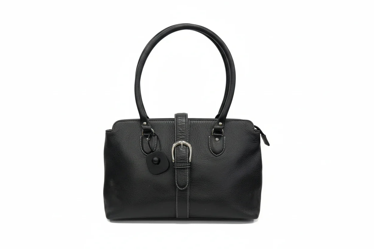 Handbag Leather By Talbots, Size: Medium
