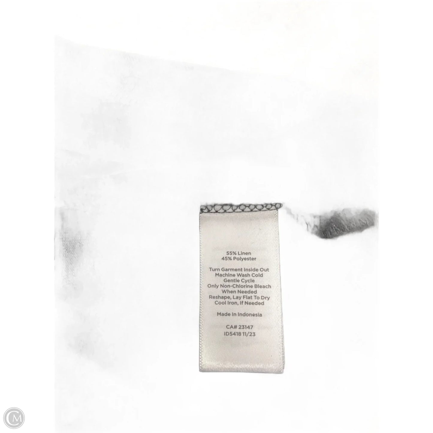 Top Short Sleeve By Talbots In Black & Gold, Size: Xlp