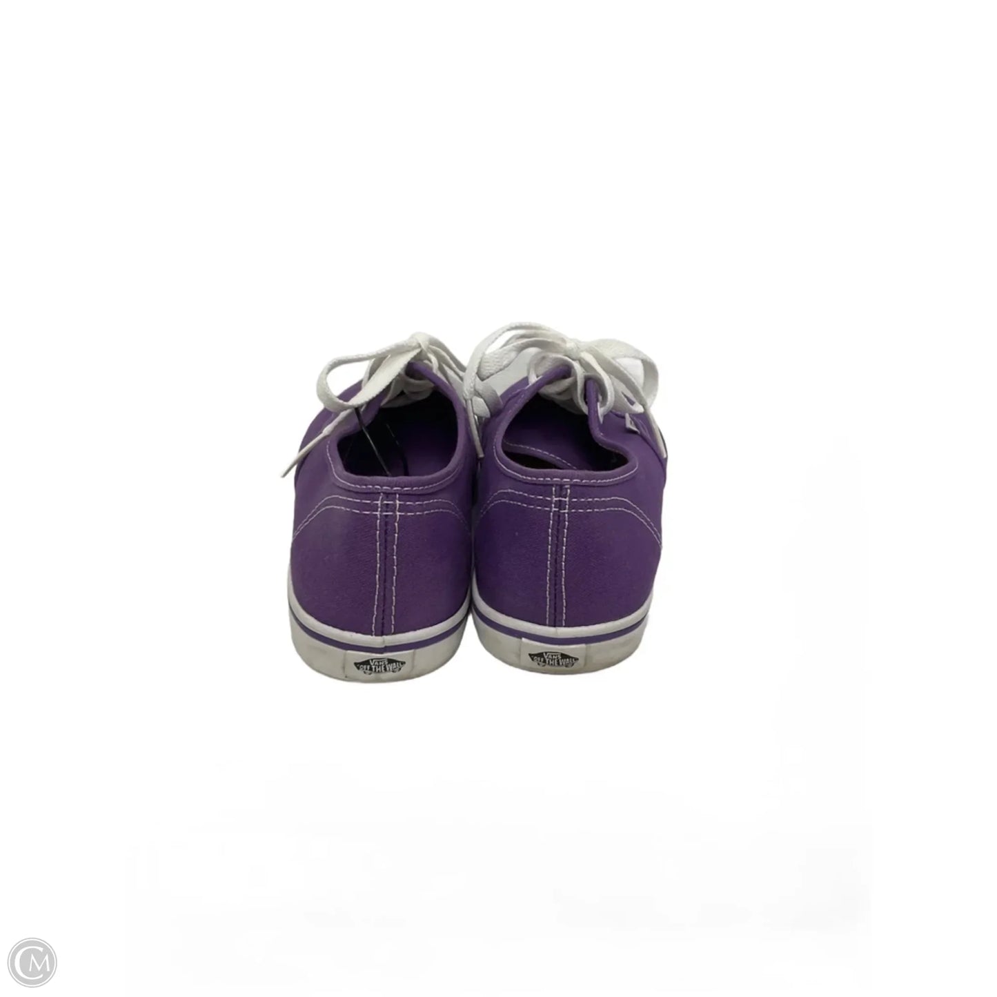 Shoes Sneakers By Vans In Purple & White, Size: 5