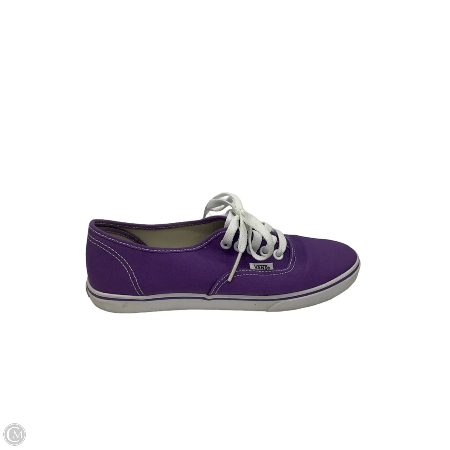 Shoes Sneakers By Vans In Purple & White, Size: 5