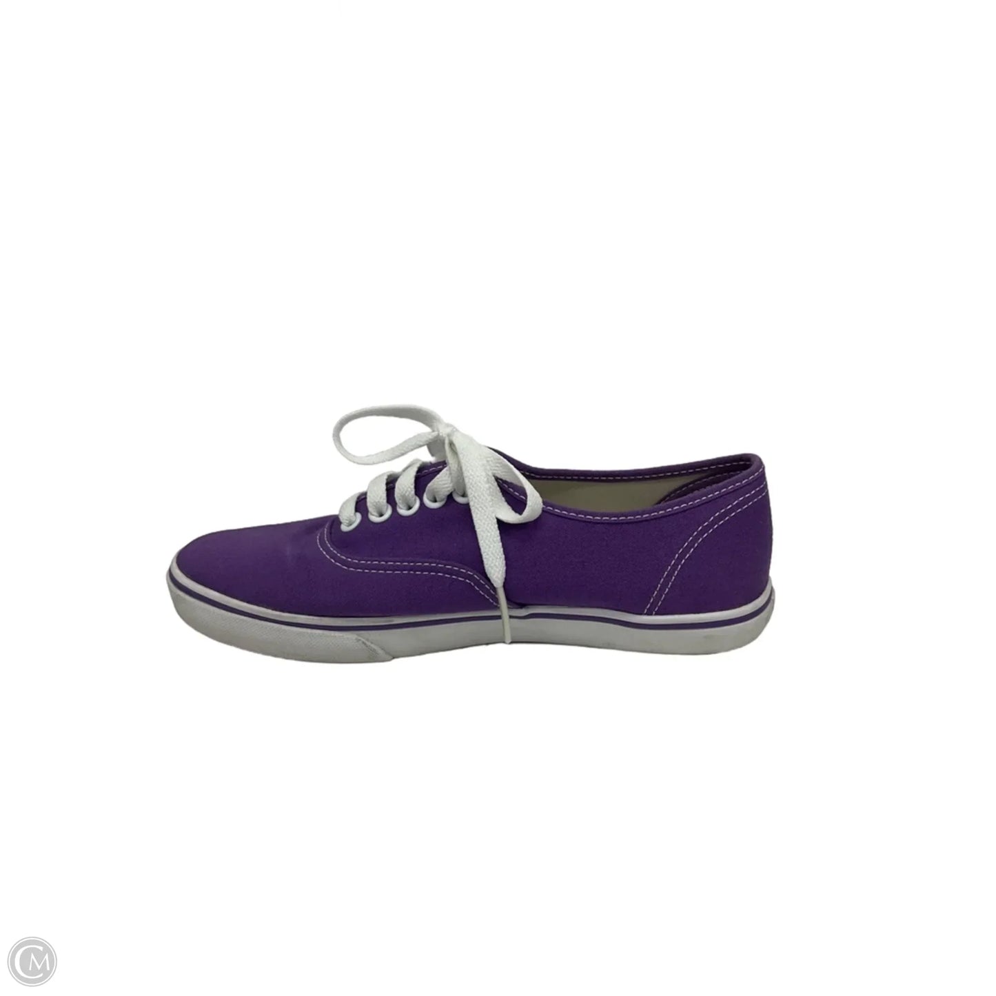 Shoes Sneakers By Vans In Purple & White, Size: 5