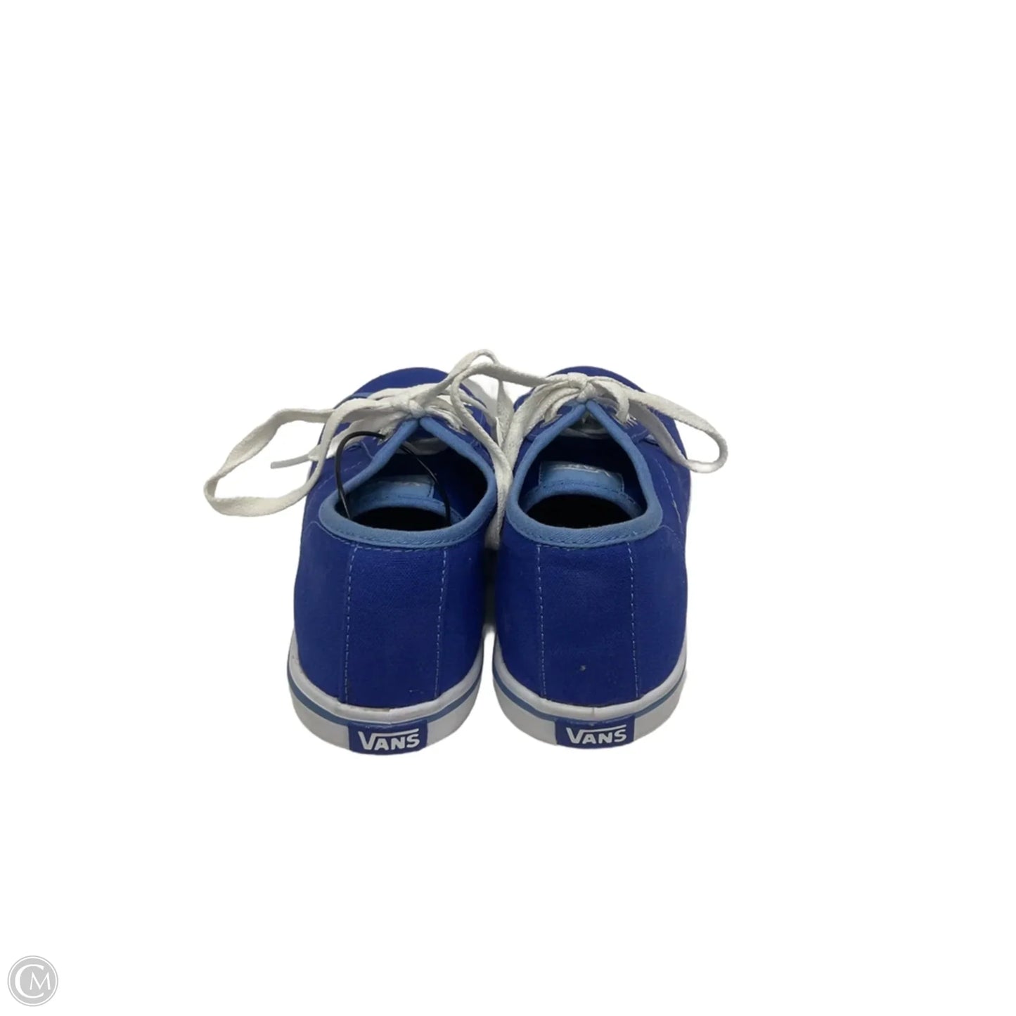 Shoes Sneakers By Vans In Blue & White, Size: 5