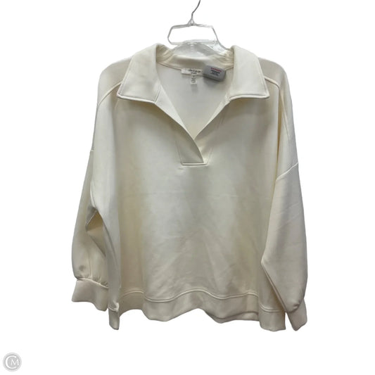 Sweatshirt Collar By Cable And Gauge In White, Size: 1x