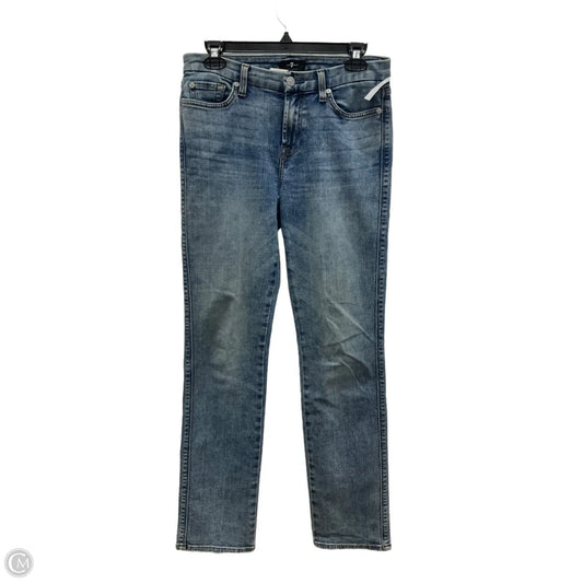 Jeans Skinny By 7 For All Mankind In Blue Denim, Size: 6