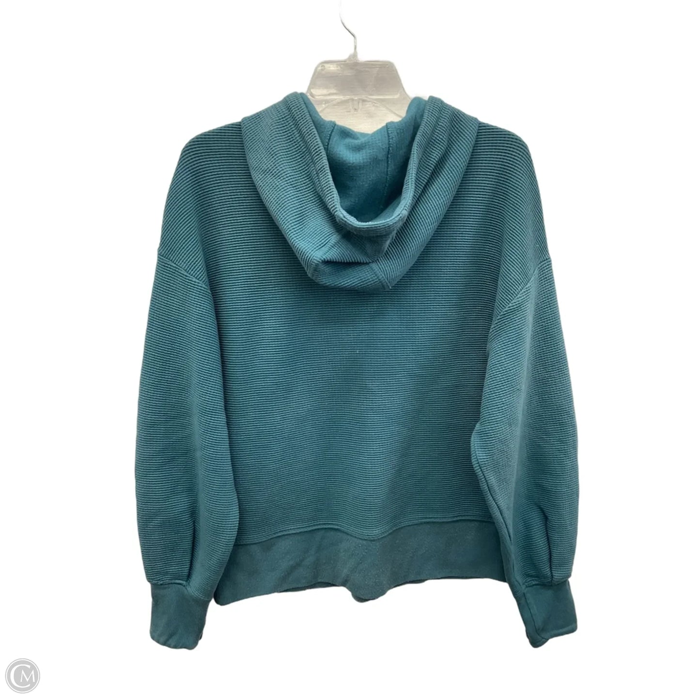 Athletic Top Long Sleeve Hoodie By Athleta In Blue, Size: M