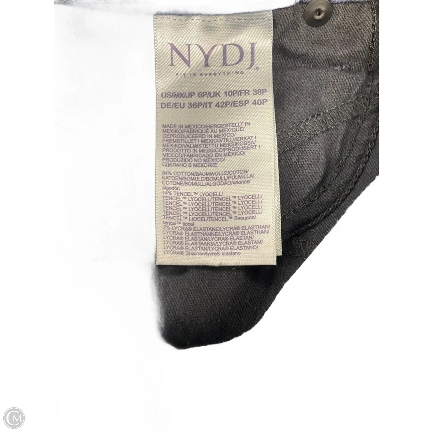 Jeans Straight By Not Your Daughters Jeans In Blue Denim, Size: 6p