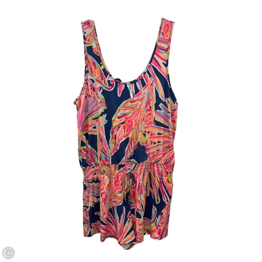 Romper Designer By Lilly Pulitzer In Blue & Orange, Size: Xl