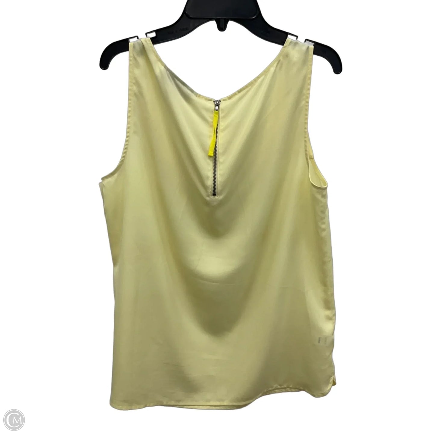Top Sleeveless By Loft In Yellow, Size: M