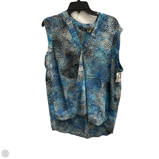 Top Sleeveless By Apt 9 In Animal Print, Size: Xl