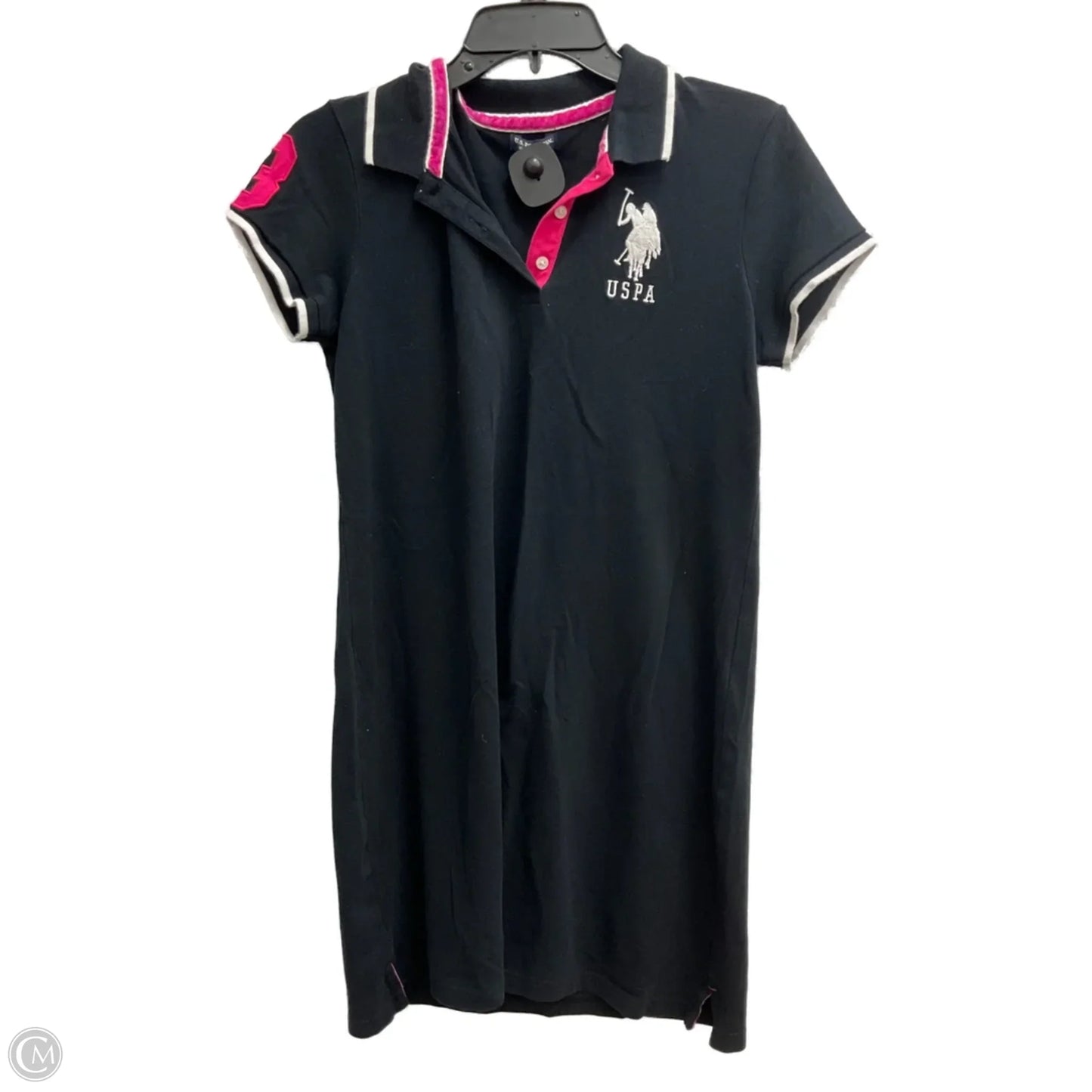 Dress Casual Midi By Polo Ralph Lauren In Black, Size: M