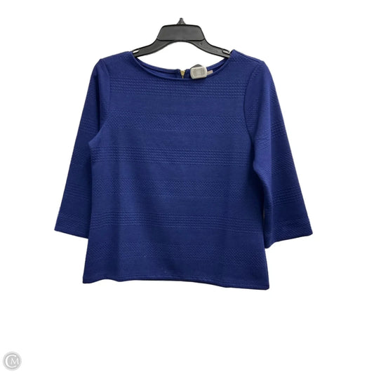 Top Long Sleeve By Chicos In Blue, Size: Xs