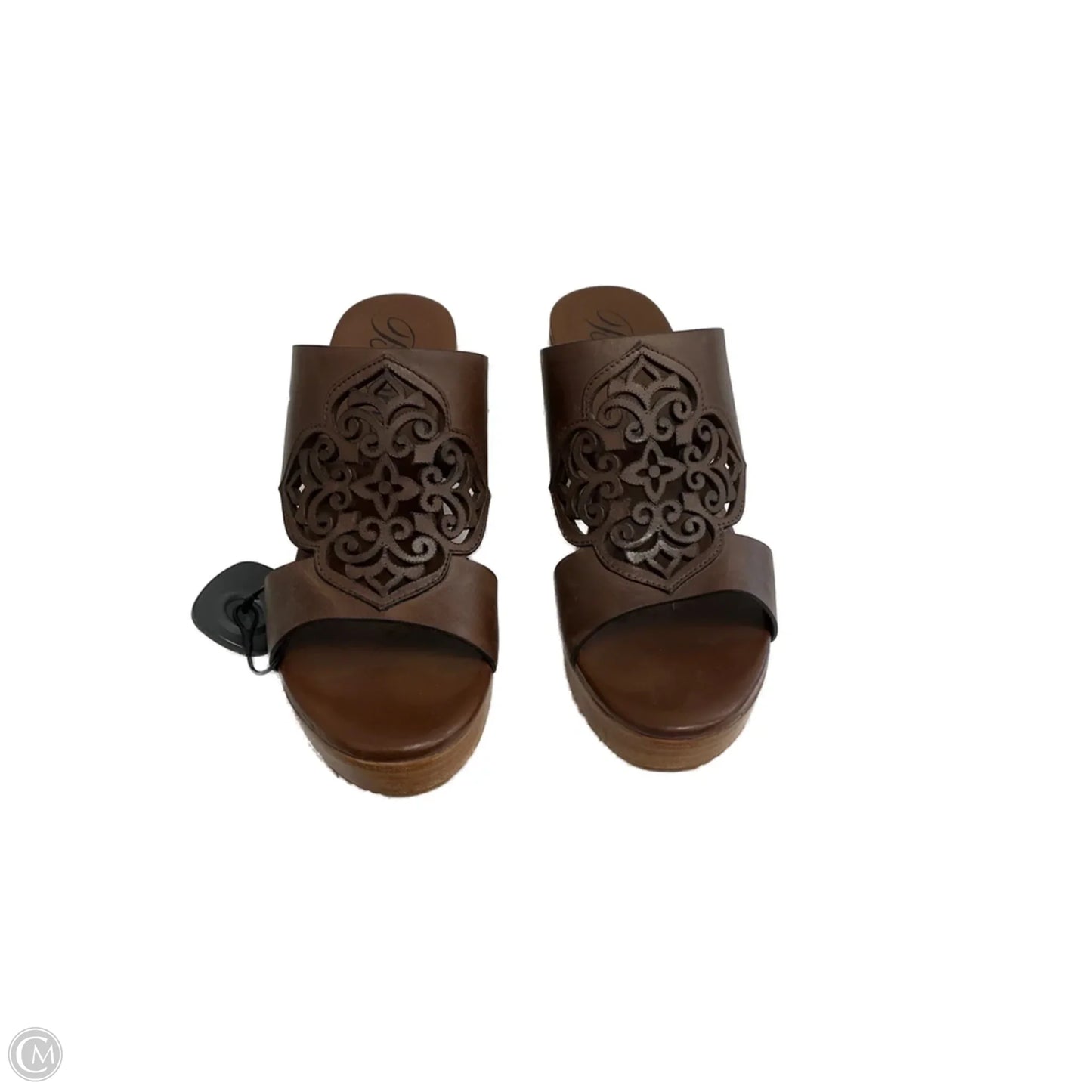 Shoes Heels Wedge By Brighton In Brown, Size: 10