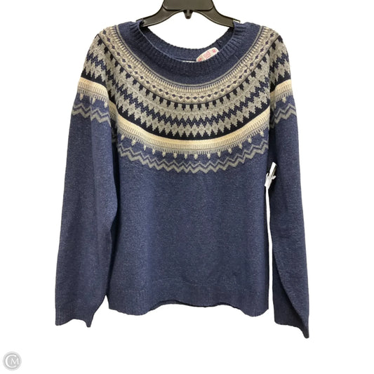Sweater By Weatherproof In Blue, Size: Xl