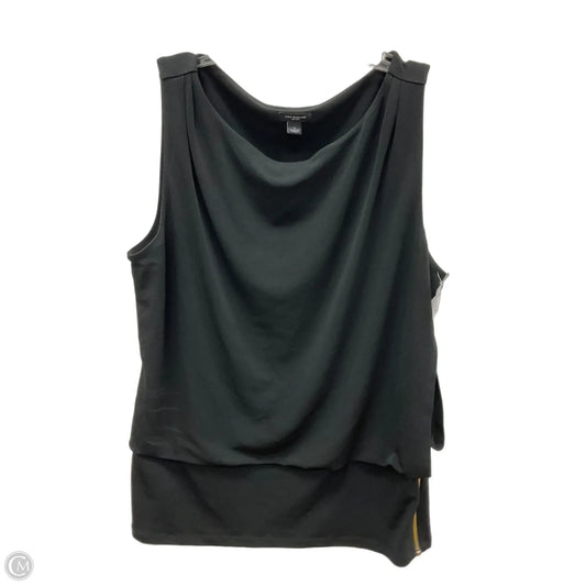 Top Sleeveless By Ann Taylor In Black, Size: L