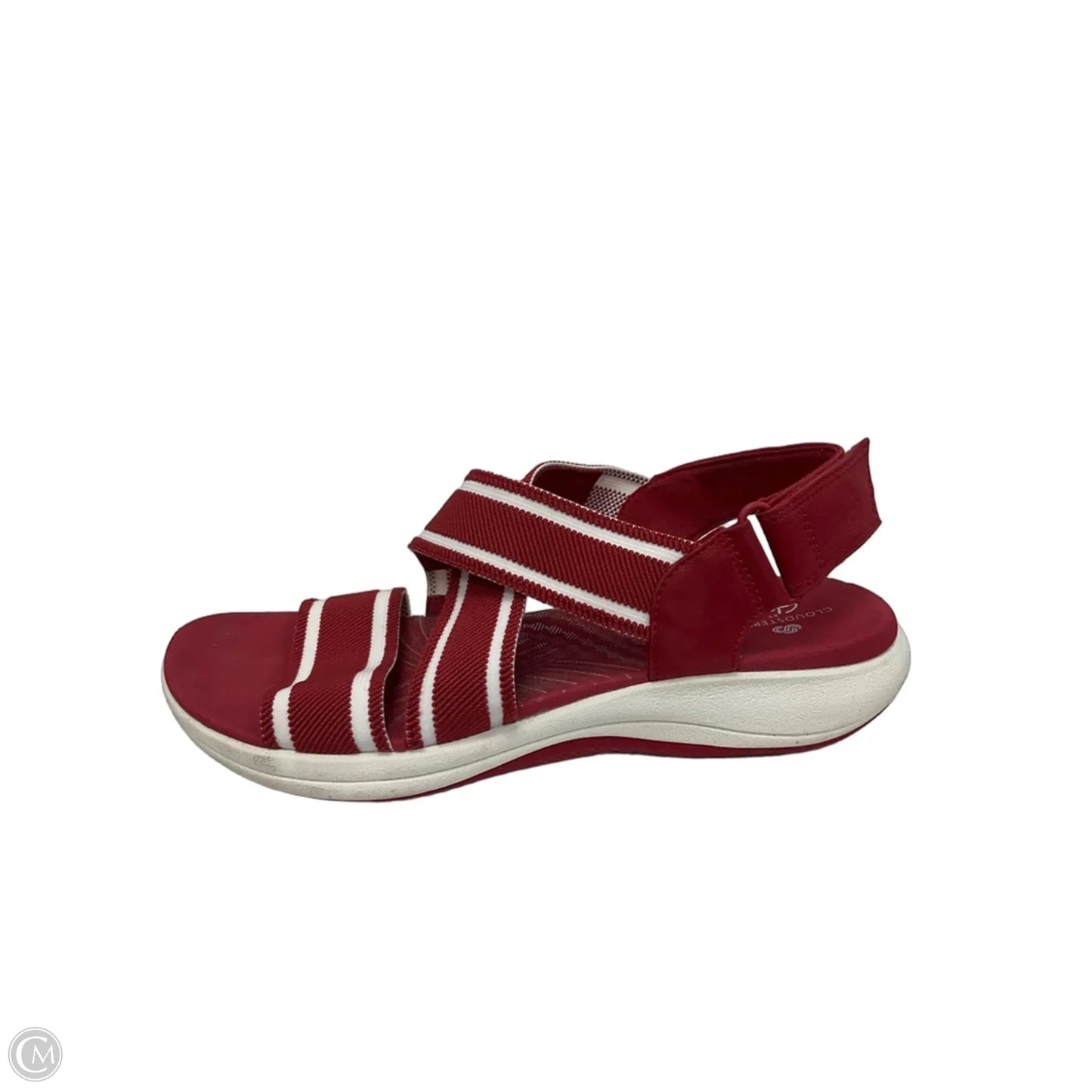 Sandals Flats By Clarks In Red, Size: 9.5
