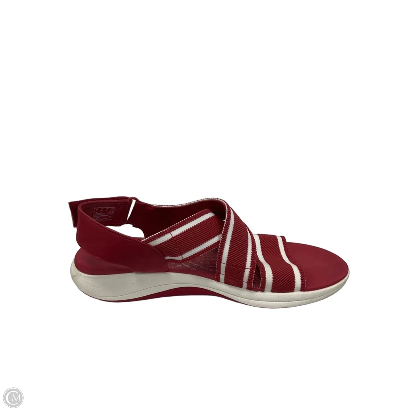 Sandals Flats By Clarks In Red, Size: 9.5