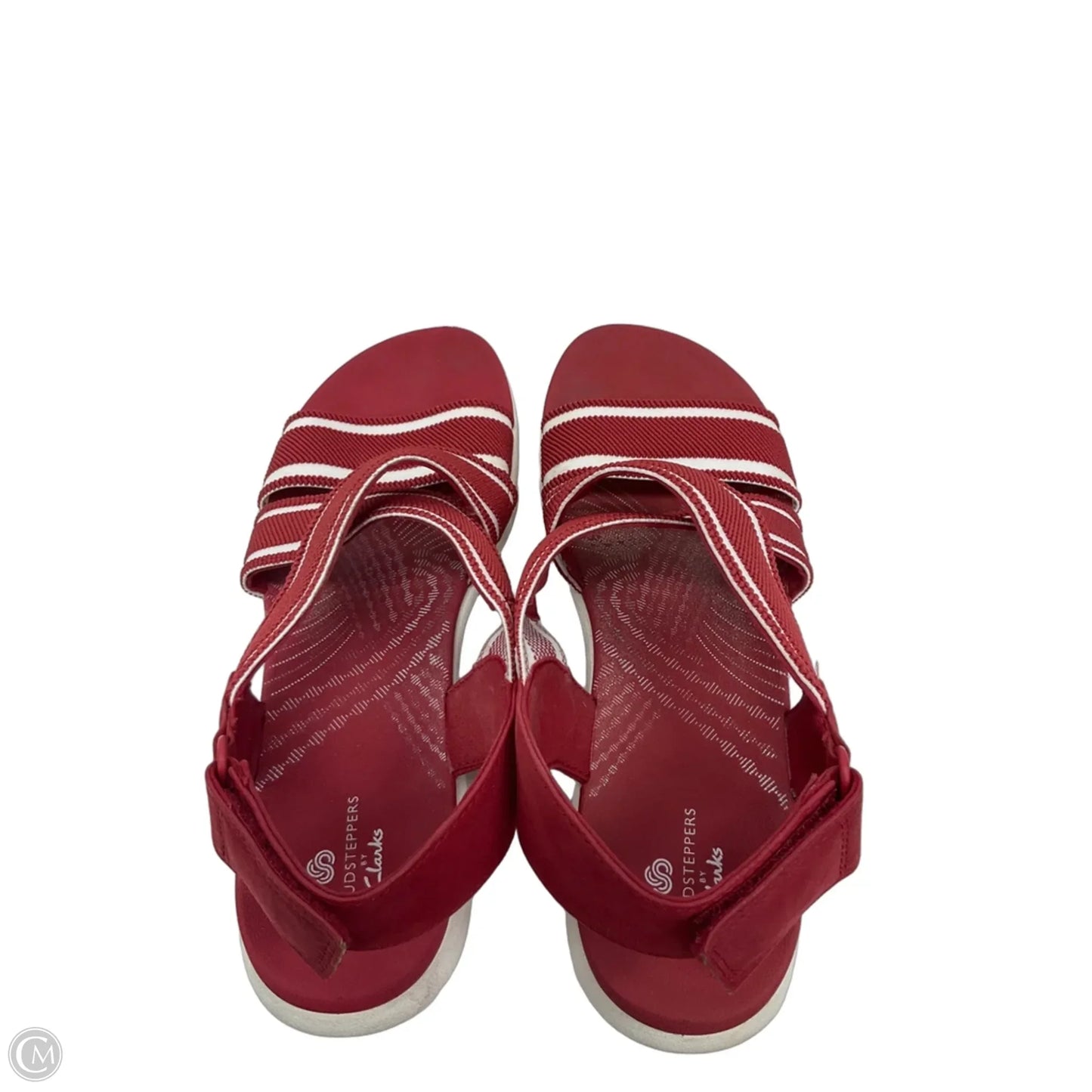 Sandals Flats By Clarks In Red, Size: 9.5
