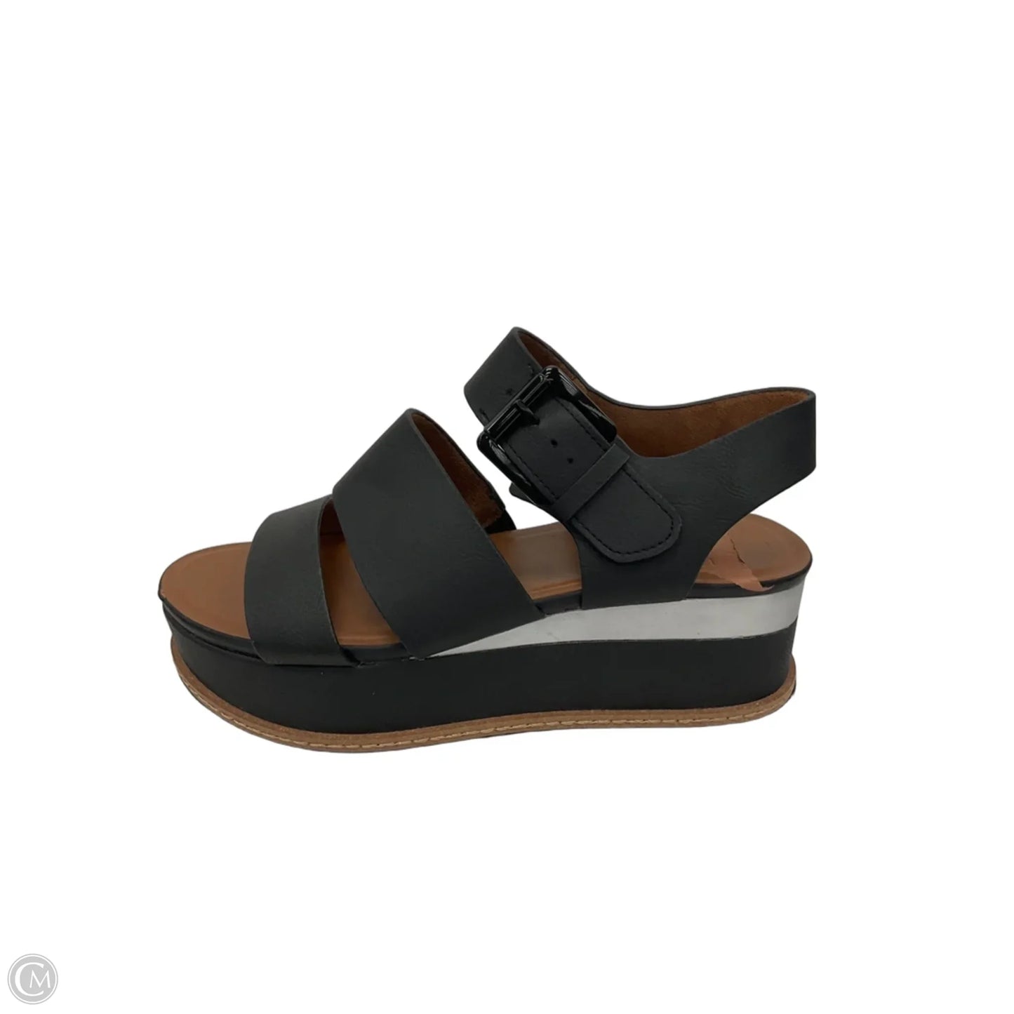 Sandals Heels Platform By Naturalizer In Black, Size: 8