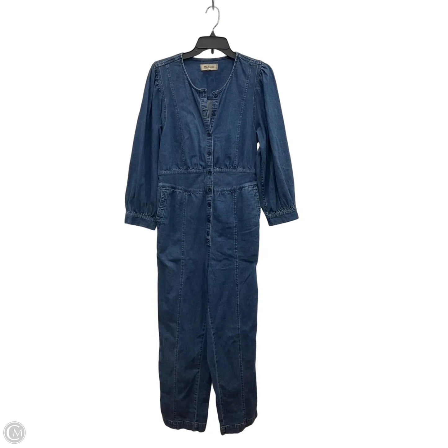 Jumpsuit By Madewell In Blue Denim, Size: 8