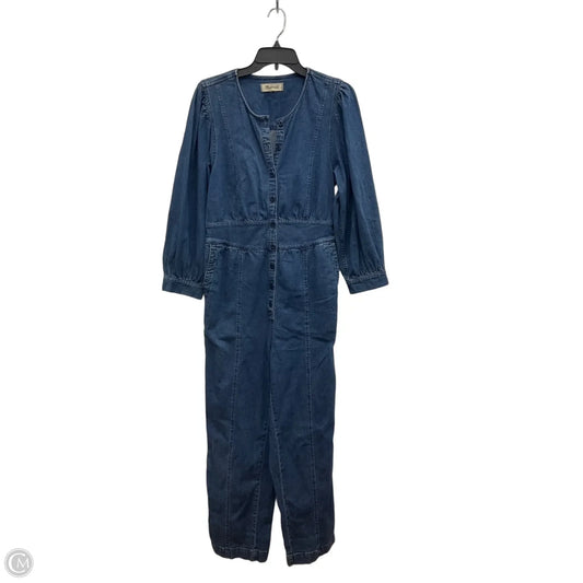 Jumpsuit By Madewell In Blue Denim, Size: 8