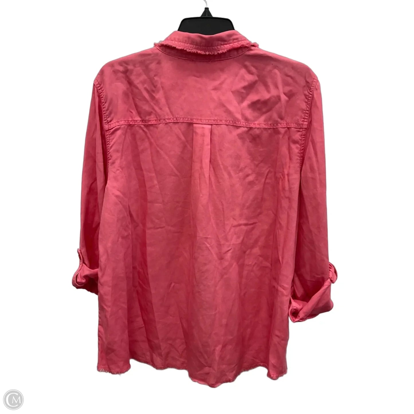 Blouse Long Sleeve By Chicos In Pink, Size: Xl