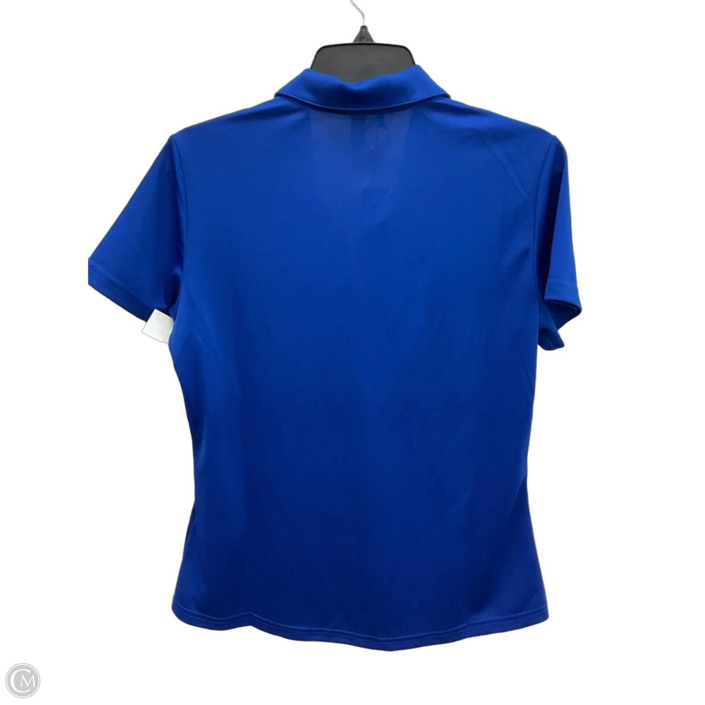 Athletic Top Short Sleeve By Adidas In Blue, Size: M