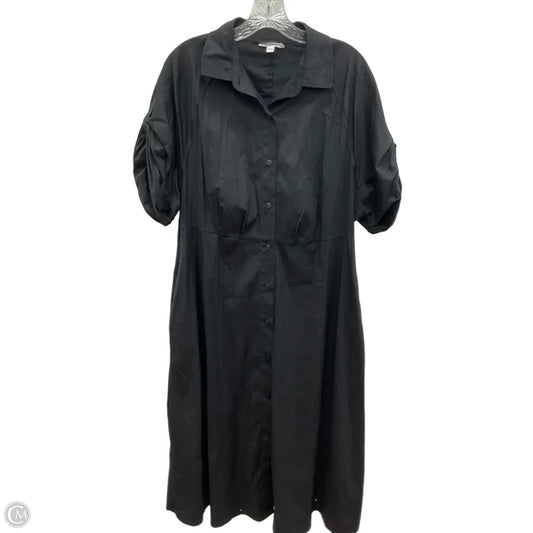 Dress Party Midi By Chicos In Black, Size: Xl