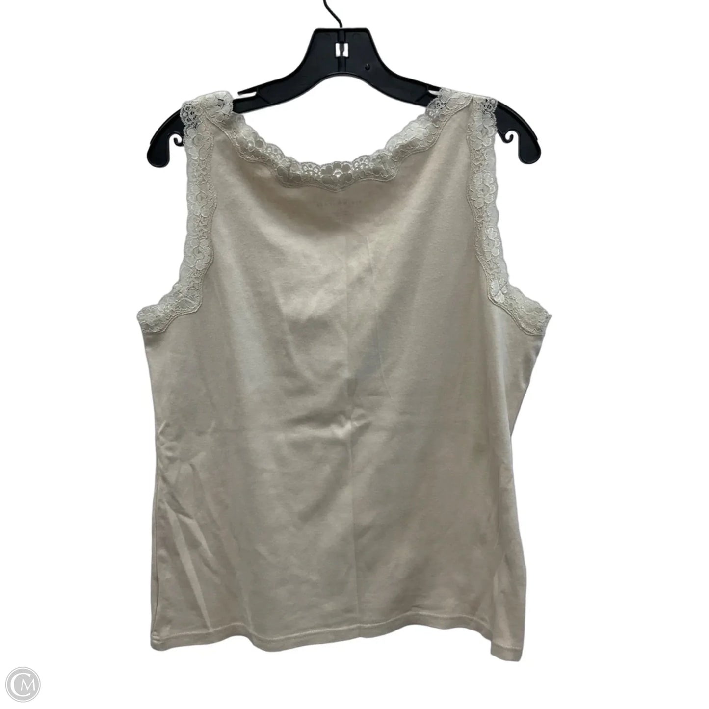 Top Sleeveless By Karen Scott In White, Size: Xl