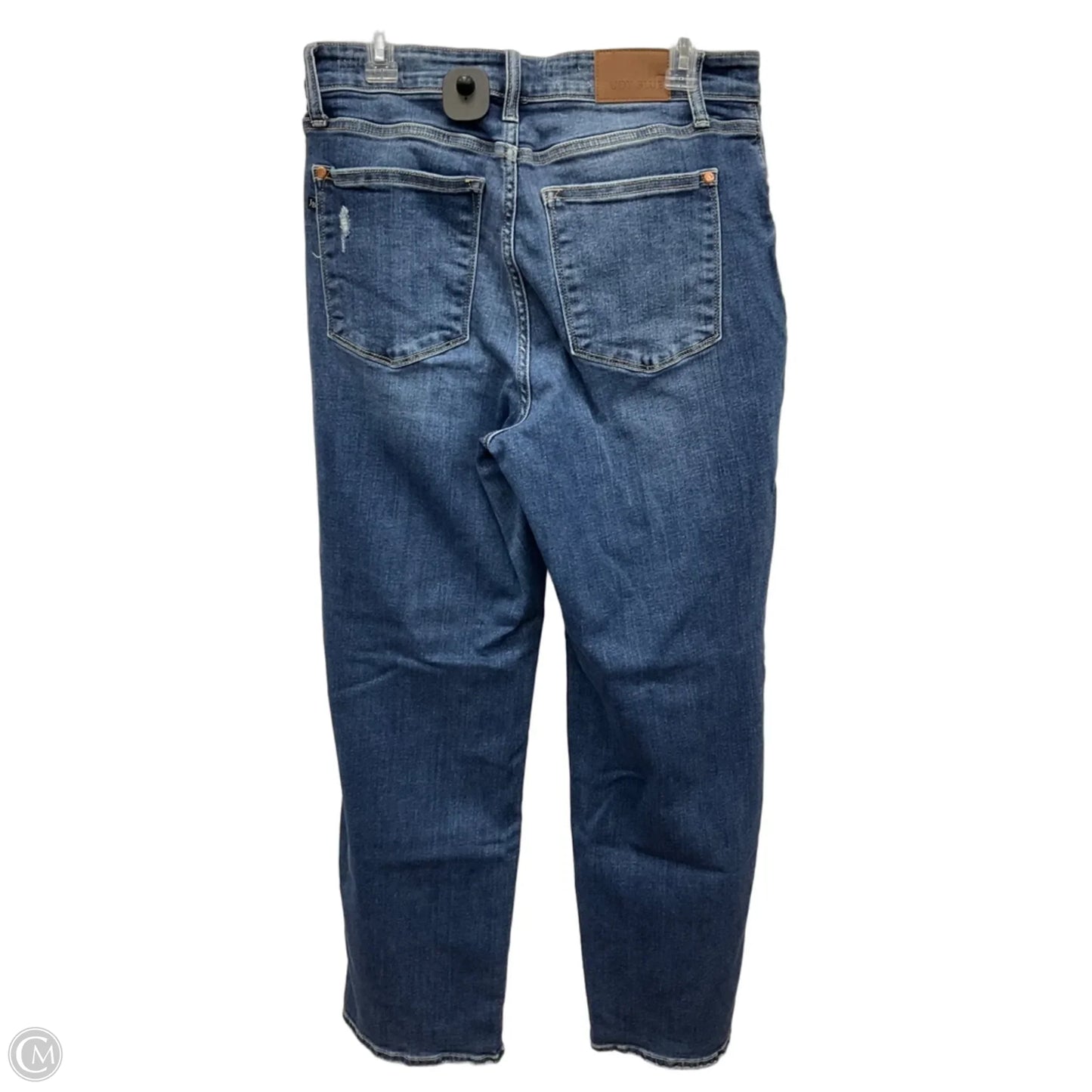 Jeans Straight By Judy Blue In Blue Denim, Size: 14