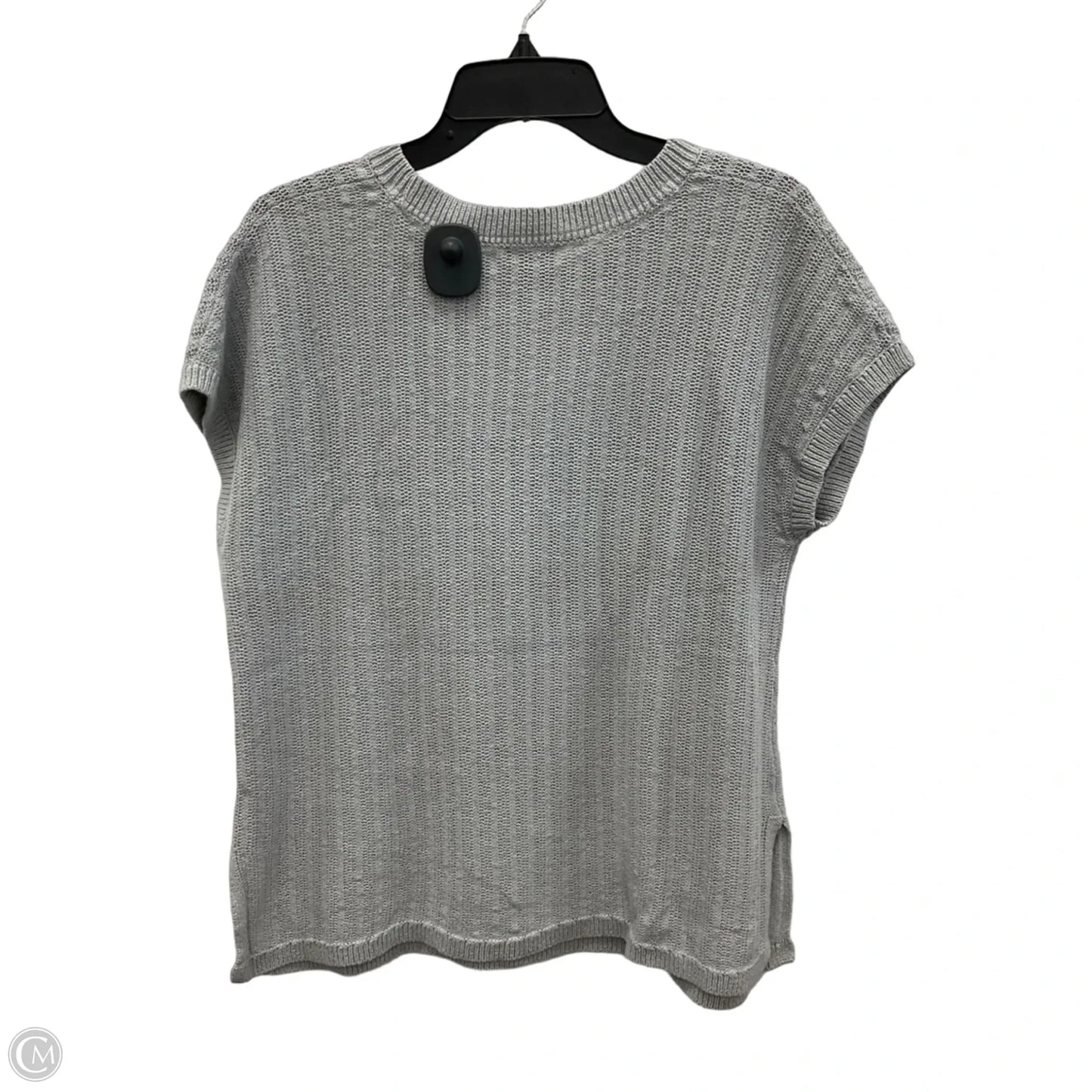 Top Short Sleeve By J. Jill In Grey, Size: Lp