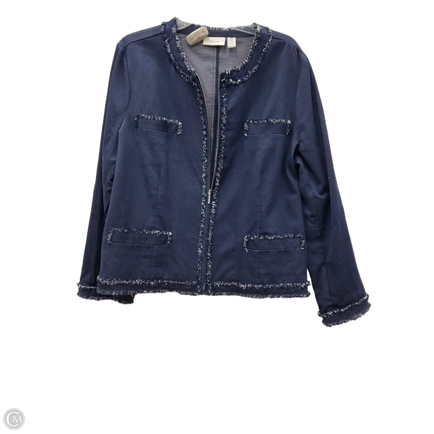 Cardigan By Chicos In Navy, Size: Xl
