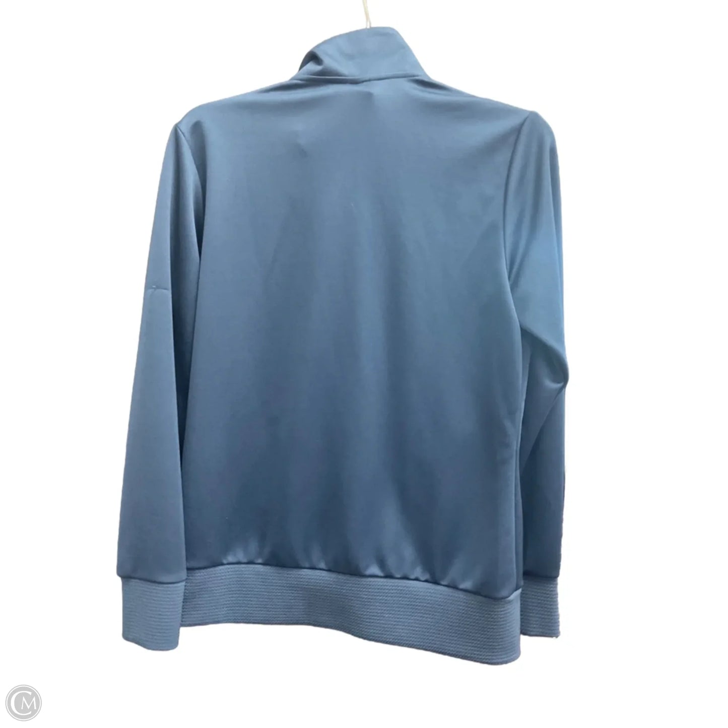 Athletic Jacket By Adidas In Blue, Size: M