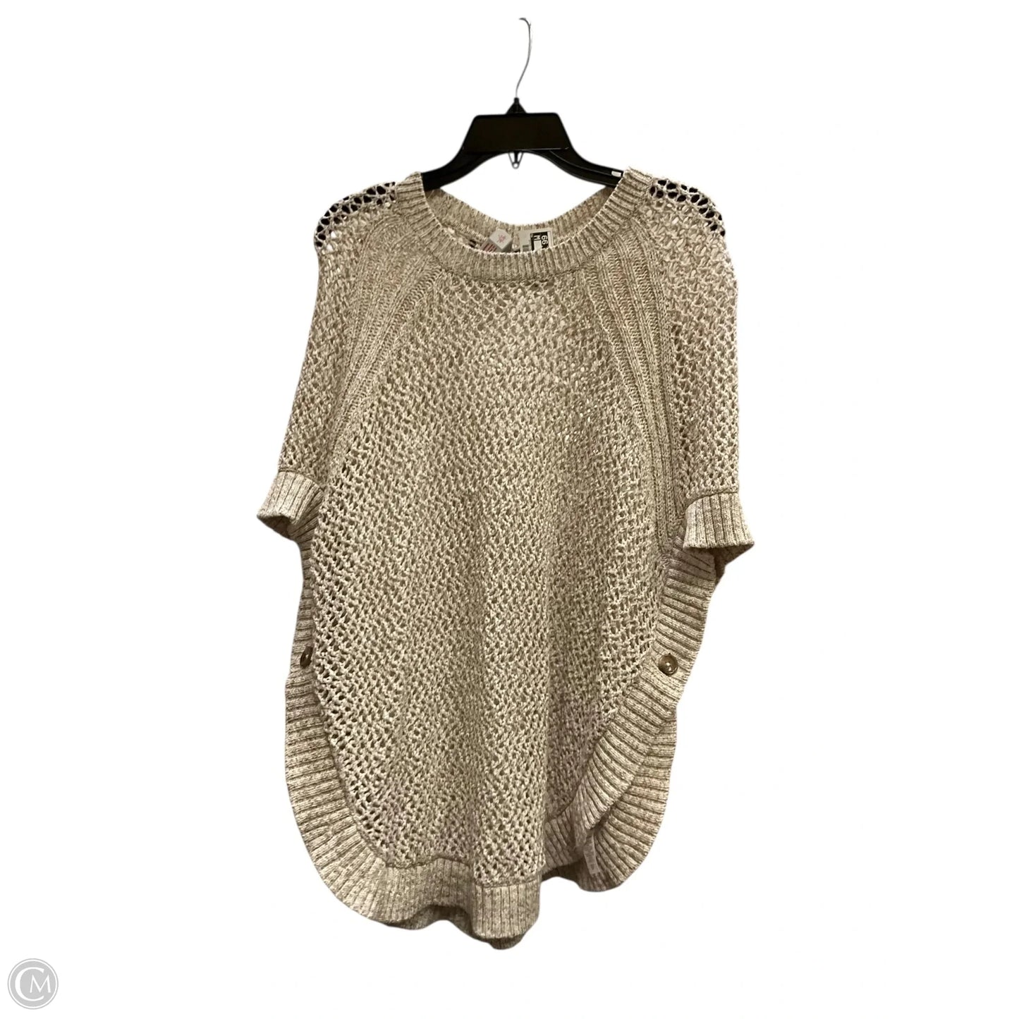 Poncho By Talbots In Beige, Size: S
