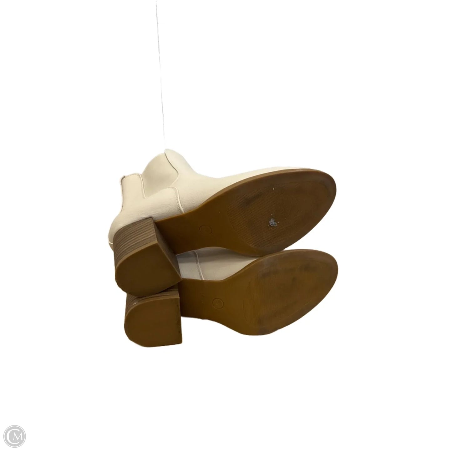 Boots Ankle Flats By Lane Bryant In Cream, Size: 8