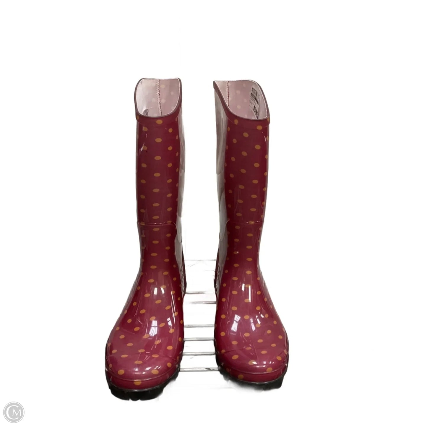 Boots Rain By Columbia In Polkadot Pattern, Size: 7