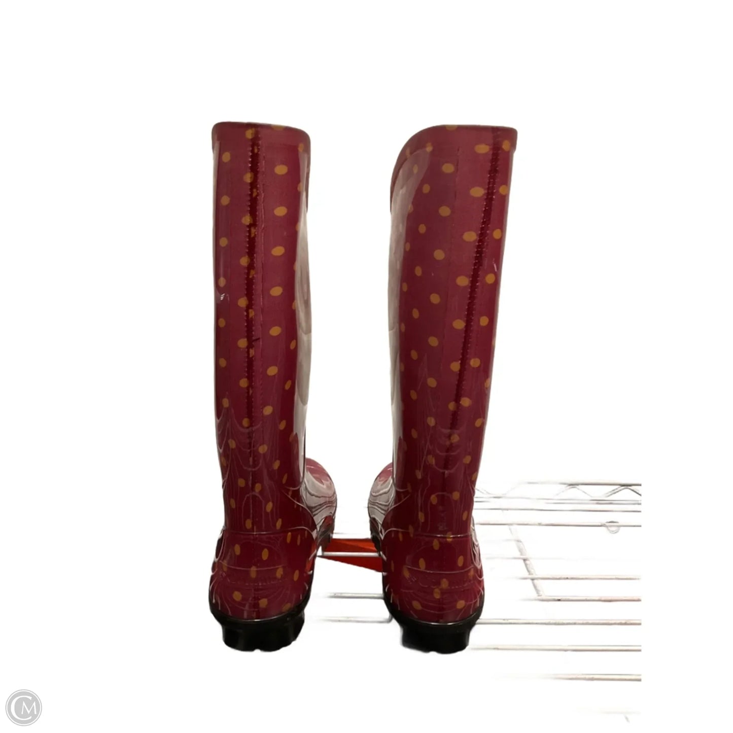 Boots Rain By Columbia In Polkadot Pattern, Size: 7