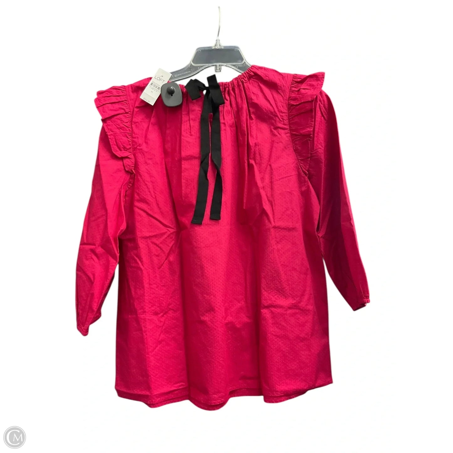 Top Long Sleeve By Loft In Pink, Size: M