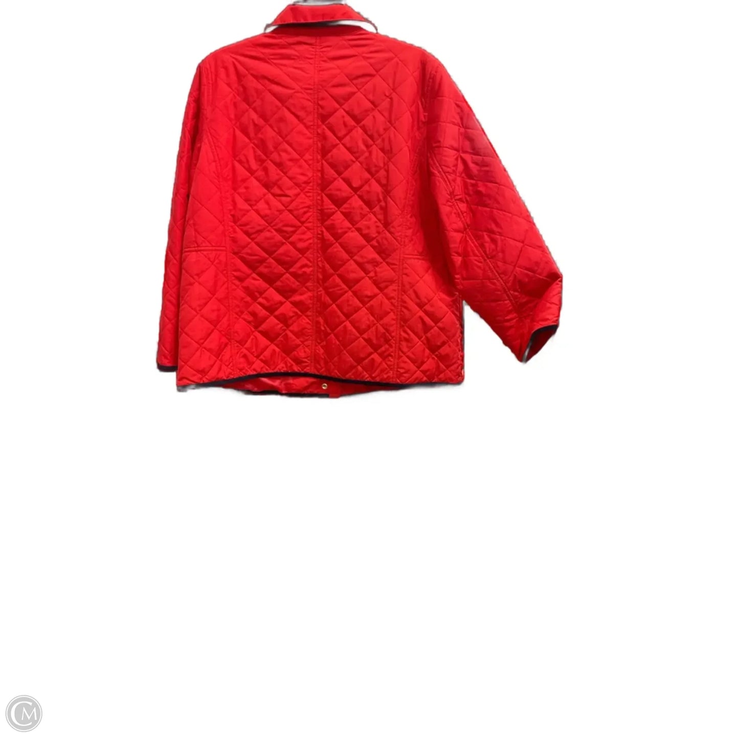 Jacket Puffer & Quilted By Talbots In Red, Size: 1x