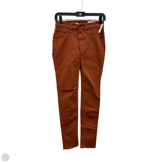 Jeans Skinny By Rag And Bone In Orange, Size: 2