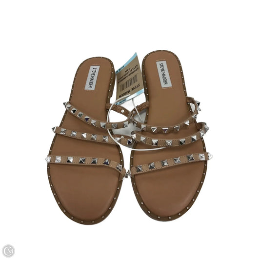Sandals Flats By Steve Madden In Brown, Size: 9