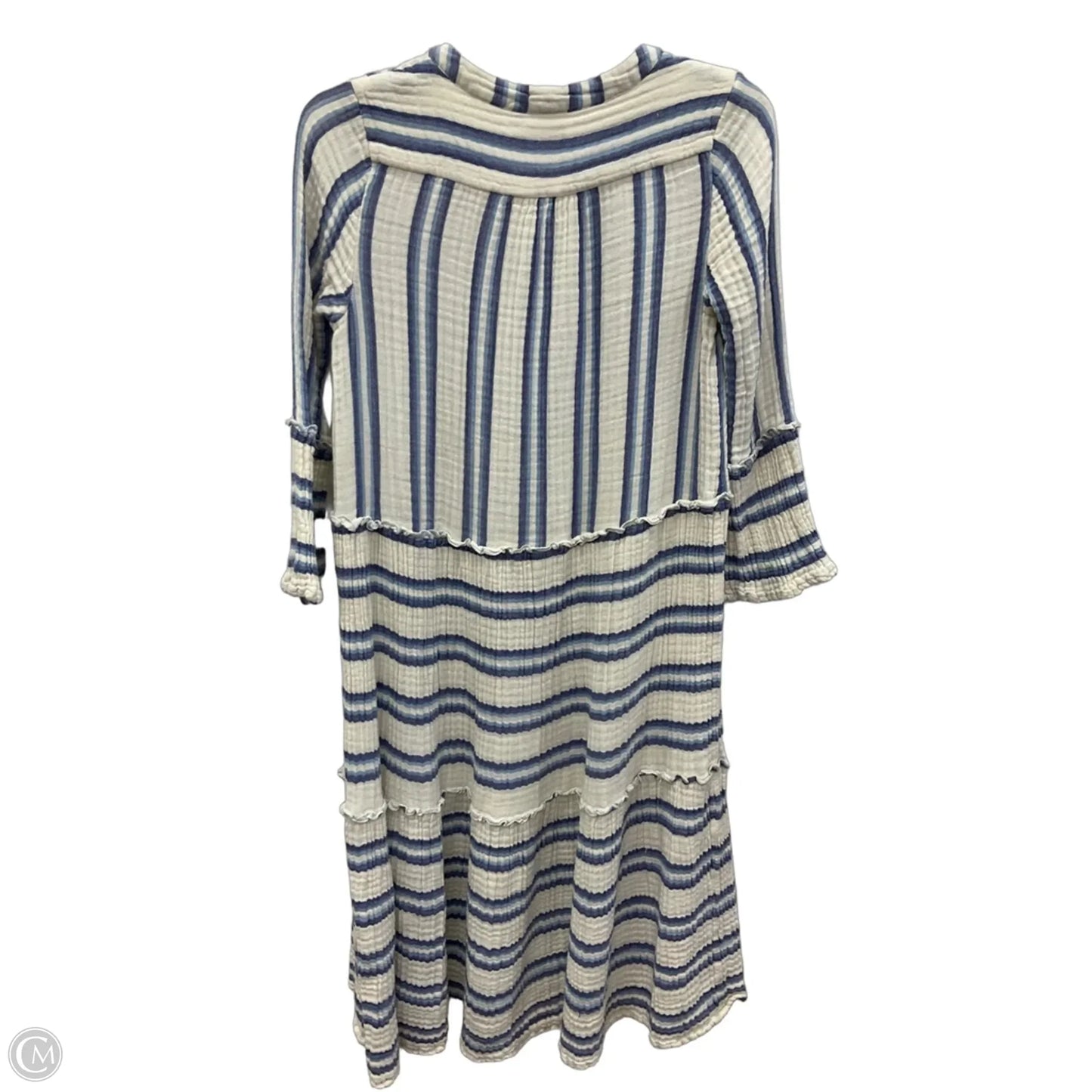 Dress Casual Maxi By Faherty In Striped Pattern, Size: Xs