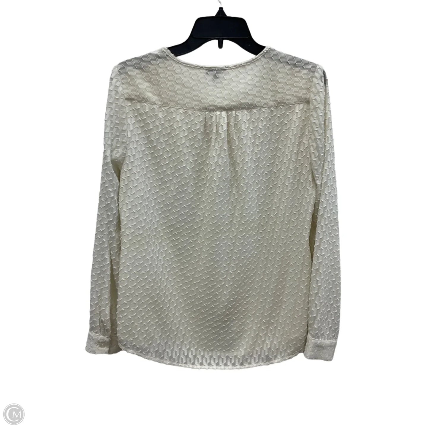 Blouse Long Sleeve By Talbots In White, Size: 6