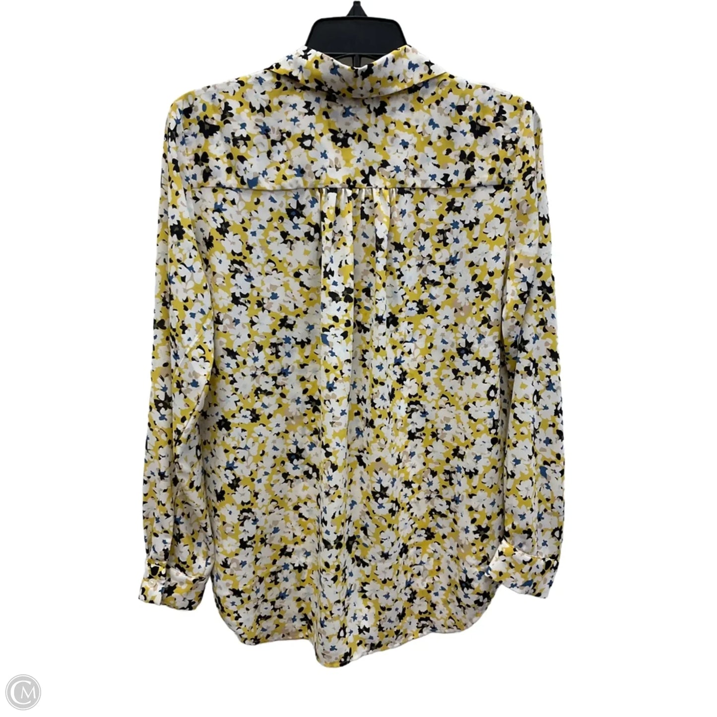 Blouse Long Sleeve By Ann Taylor In Floral Print, Size: S