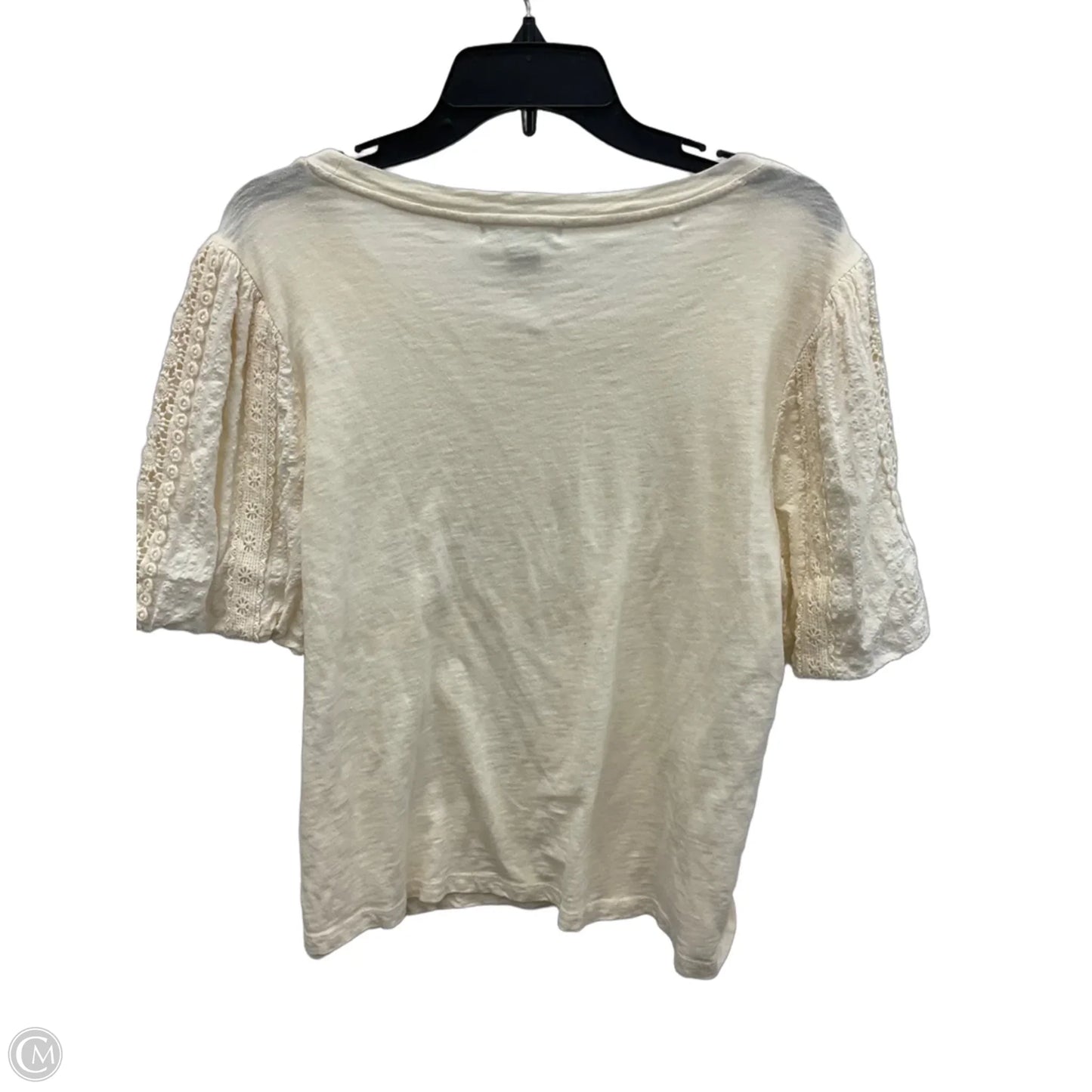 Top Short Sleeve By Design History In White, Size: L